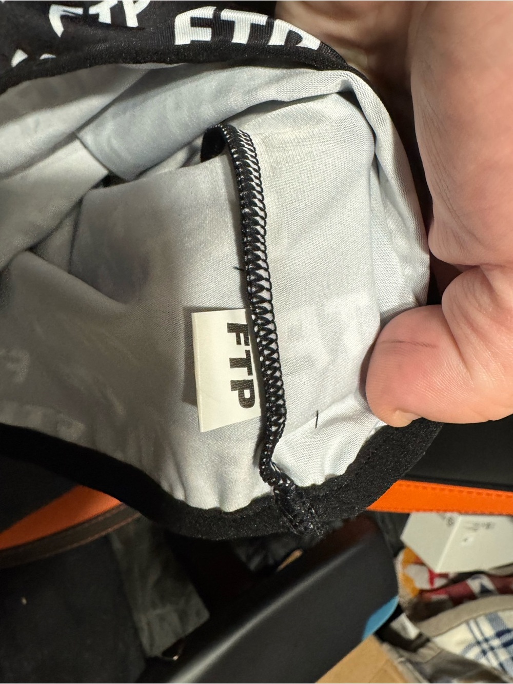 FTP Black and White Logo Ski Mask - Picture 3 of 4